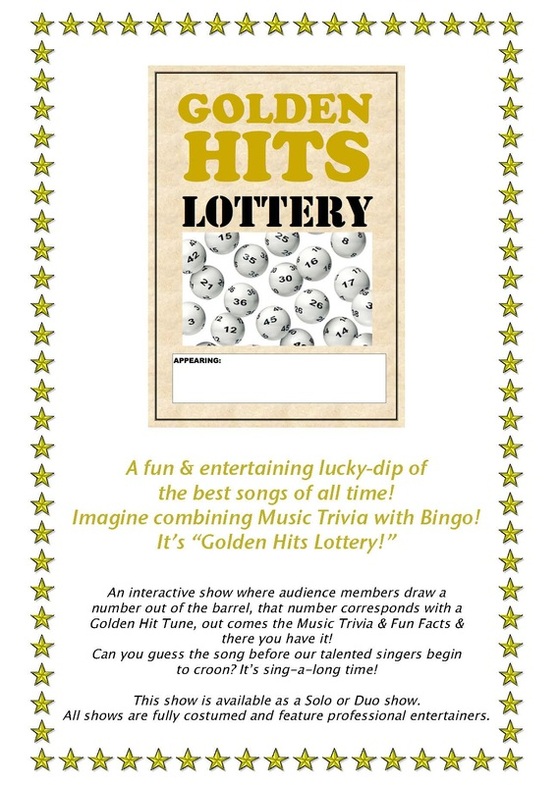 Golden Hits Lottery. A fun and entertaining lucky-dip of the best songs of all time.